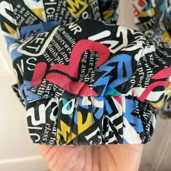 VIP graffiti graphic cargo joggers stretch pull up pant 7/28 streetwear bright - Picture 3 of 10